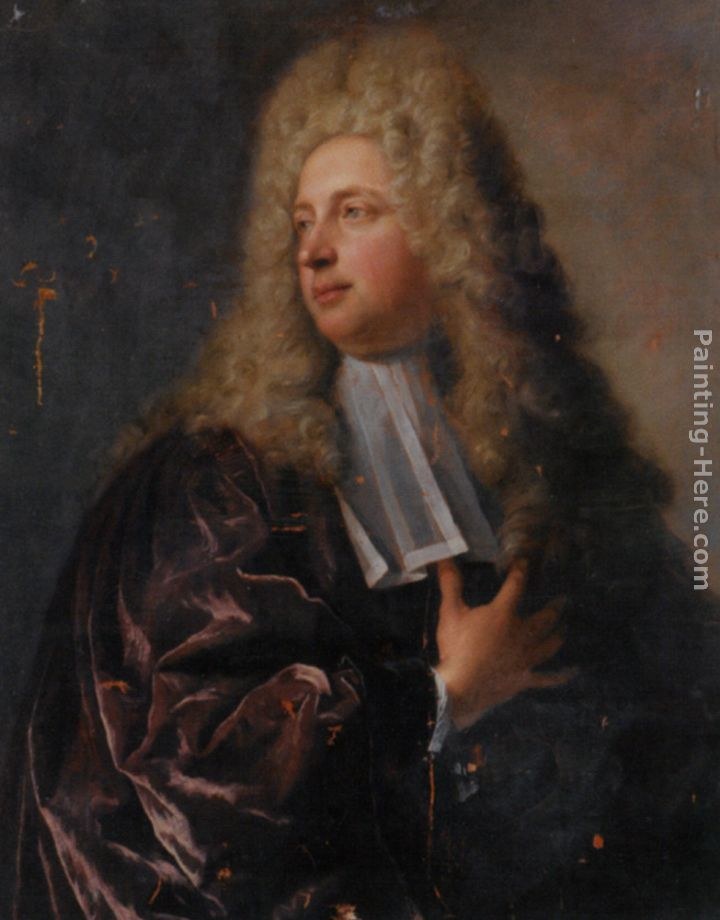 Jean Francois de Troy Portrait of an Alderman of the Town of Paris Half Length